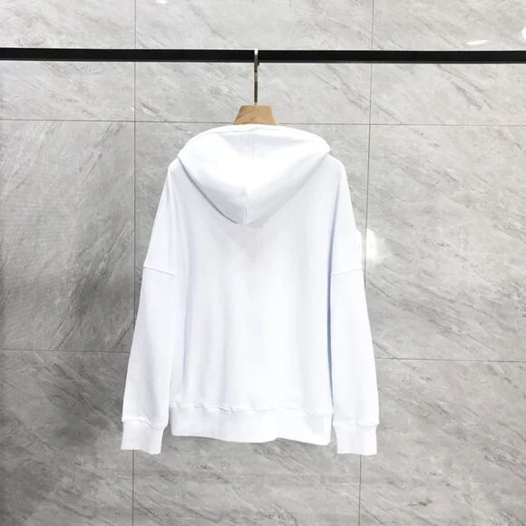 NWT Palm Angels White Decapitation Bear Skull Hoodie White